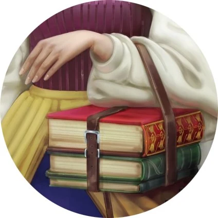 Magnified view of the pipe held by the character, showing the muted material that blends into the surrounding background tones