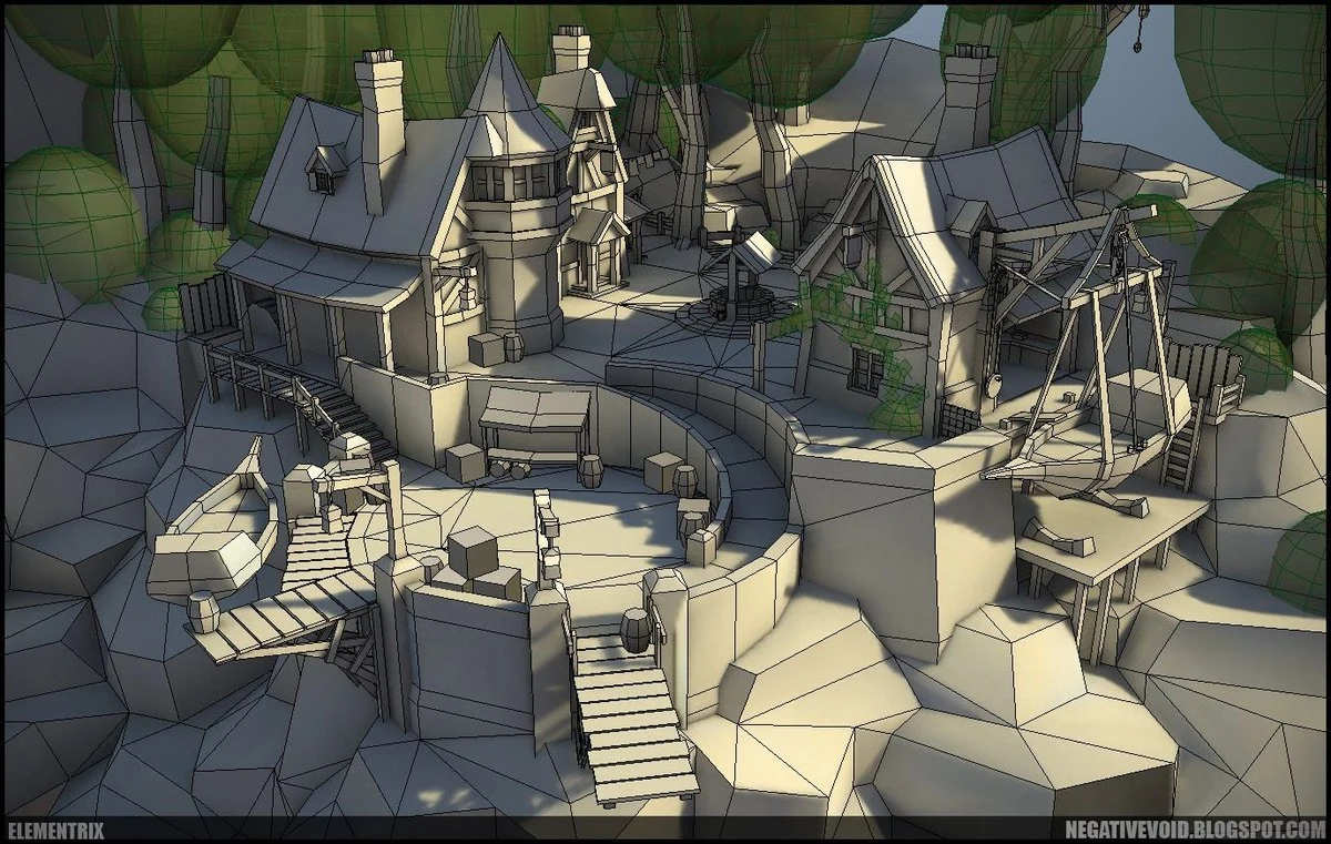 Stylized 2D game art scene showcasing characters and environment in a polished production-ready visual style