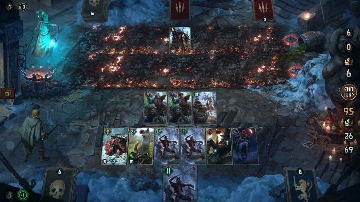 Yu-Gi-Oh! Master Duel digital card game - dueling field with monster cards, life points counter and detailed card art