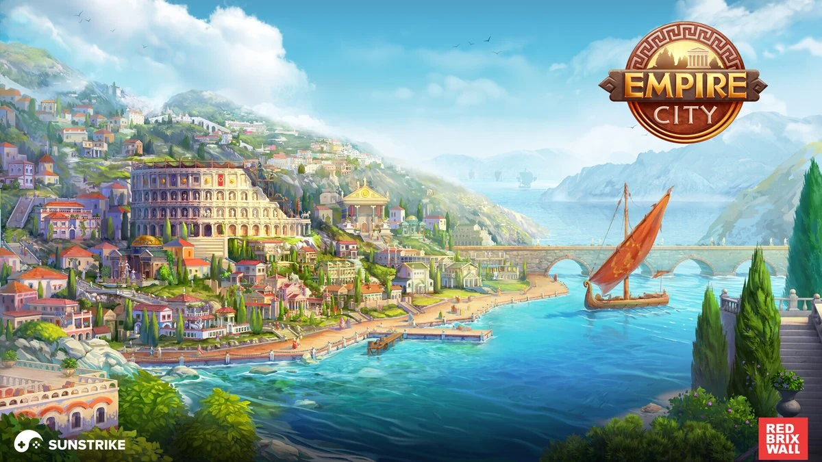 Illustration created by SunStrike Studios artists for Empire City project from Red Brix Wall