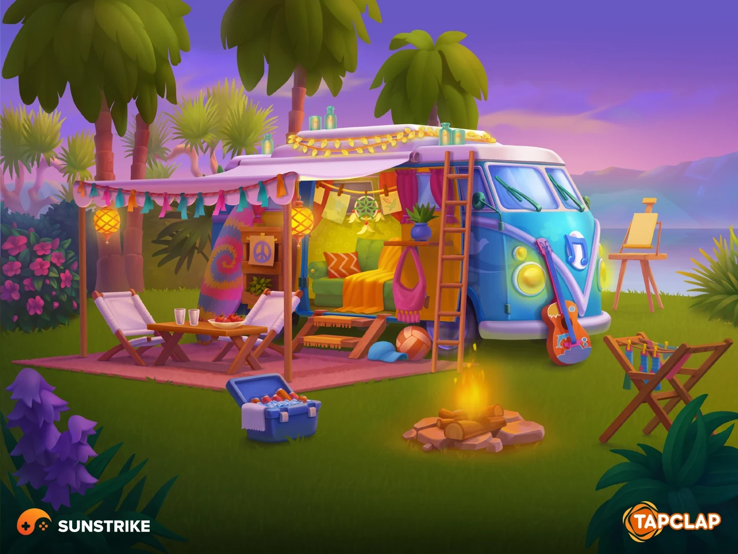 Promotional illustration for Tapclap: DesignVille