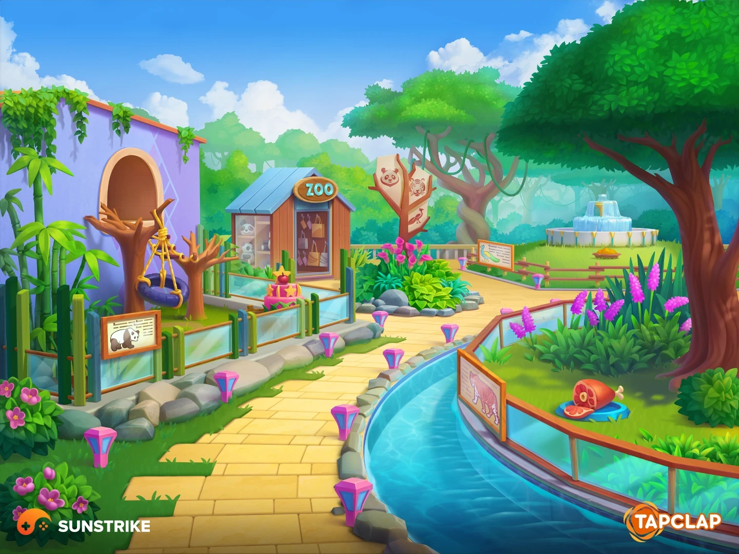 Promotional illustration for Tapclap: DesignVille