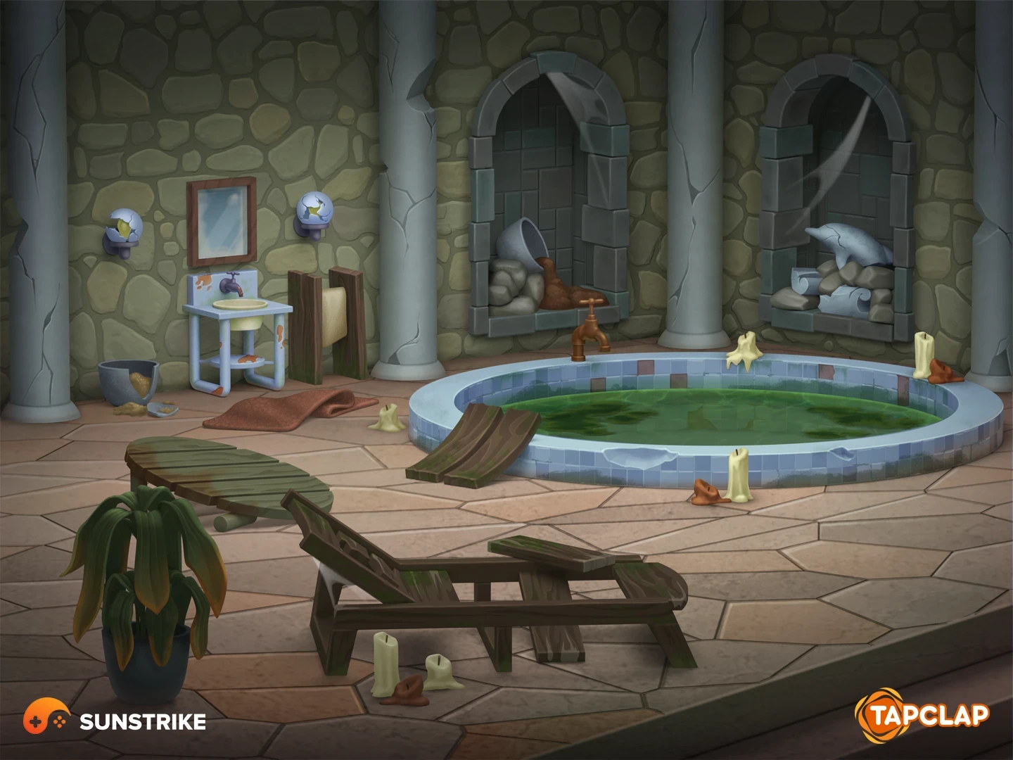 Promotional illustration for Tapclap: DesignVille