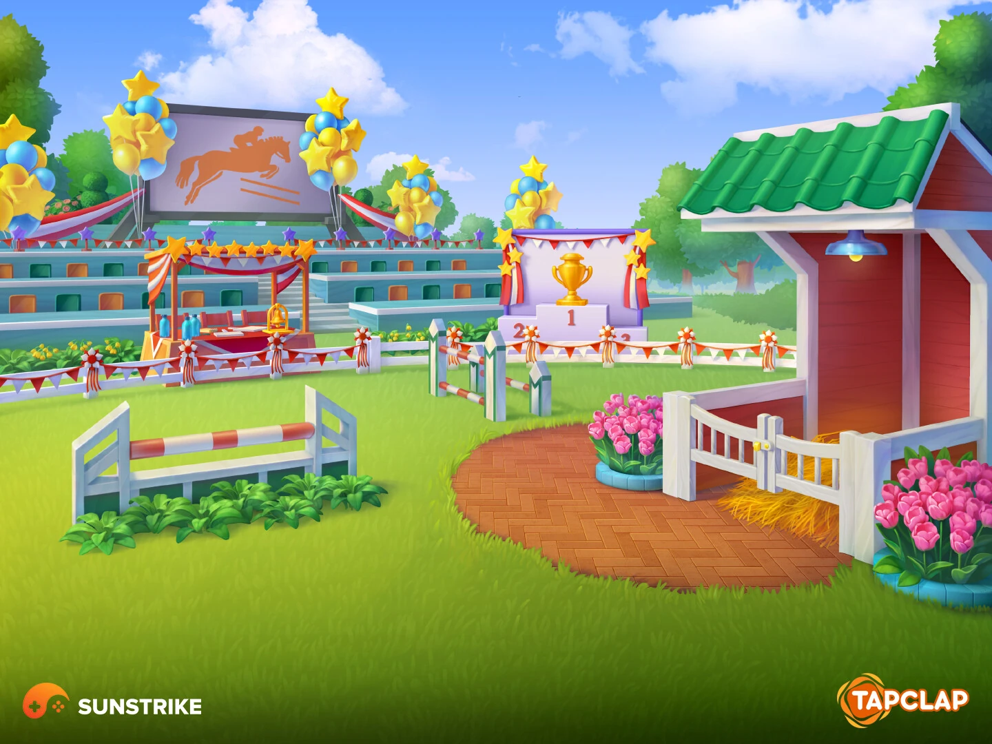 Promotional illustration for Tapclap: DesignVille