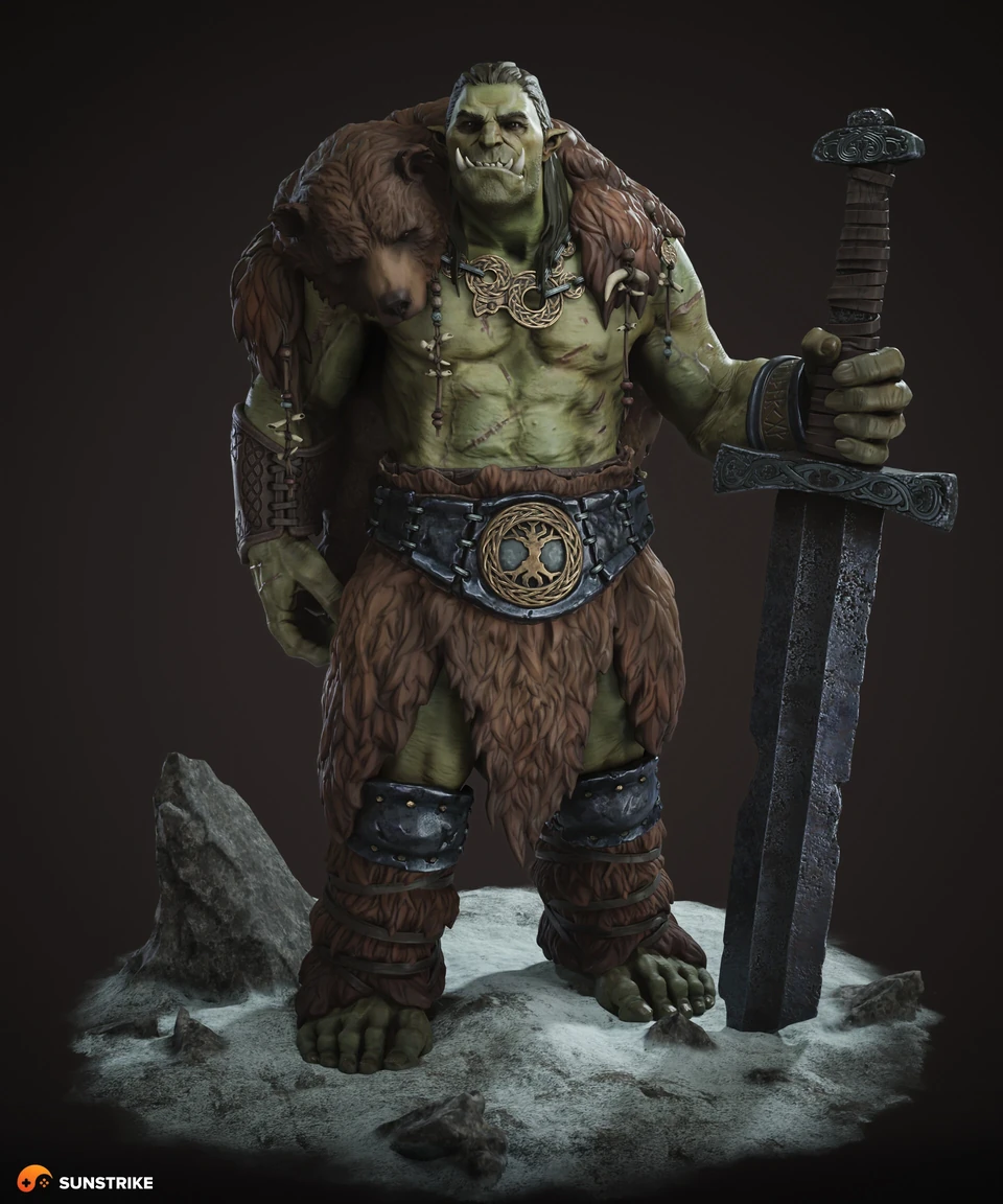 3D character modeling - Orc Warrior