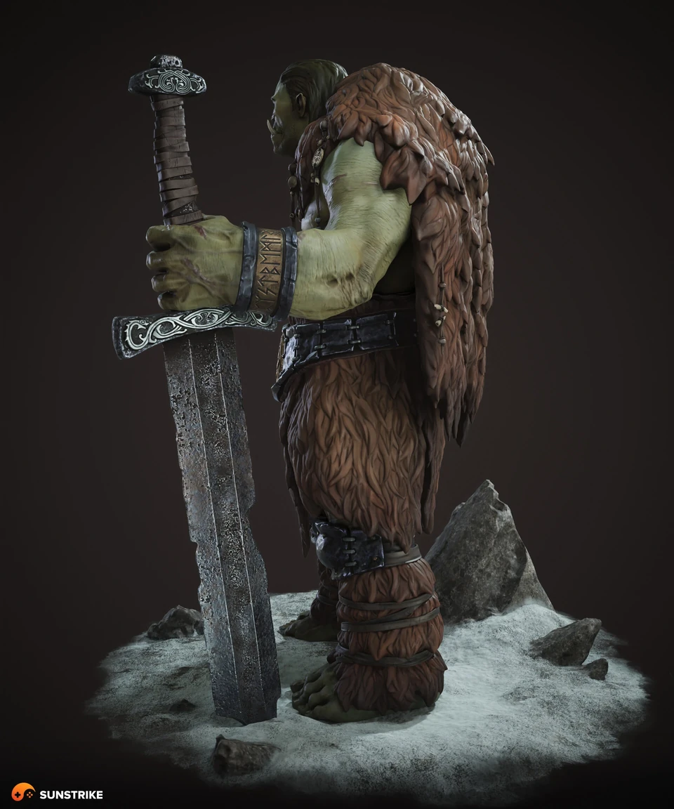 Game character art from Orc Warrior
