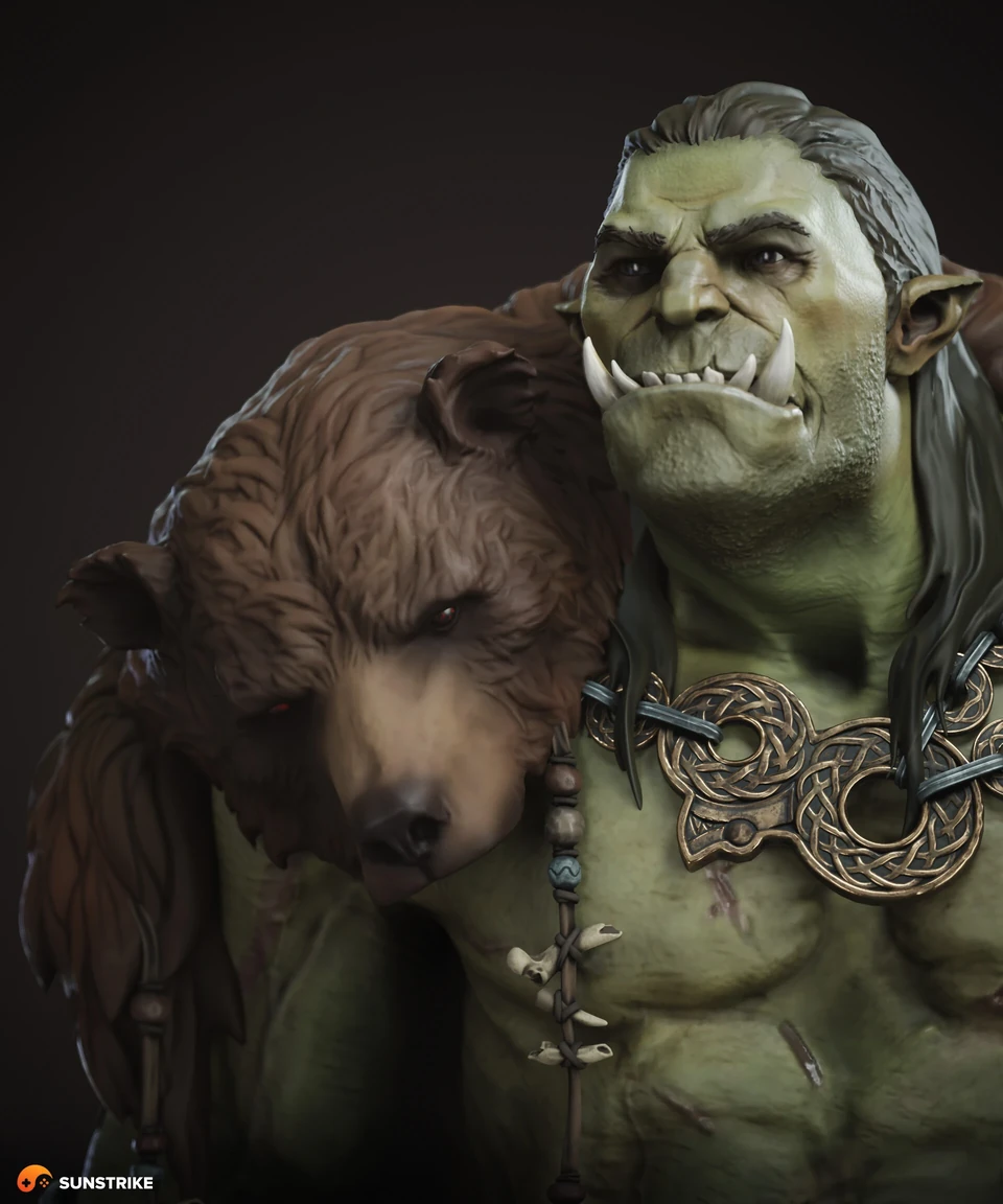 3D character production for Orc Warrior