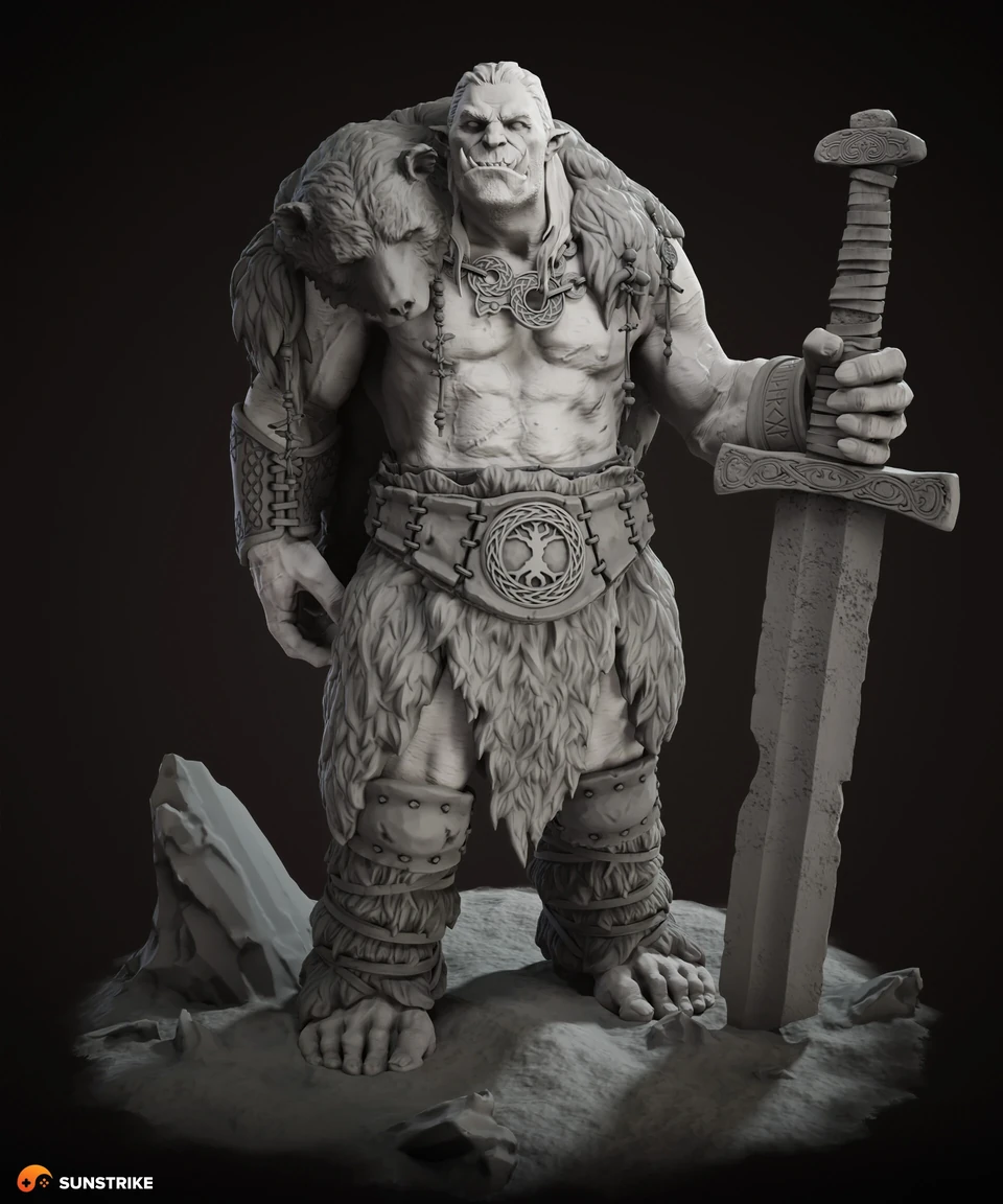 Game character art from Orc Warrior