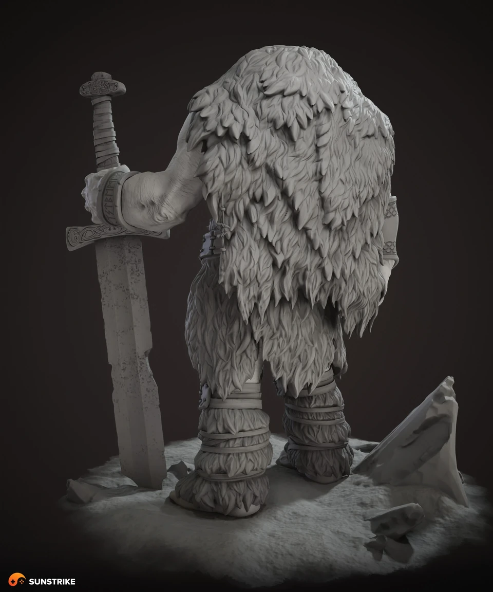 3D character production for Orc Warrior