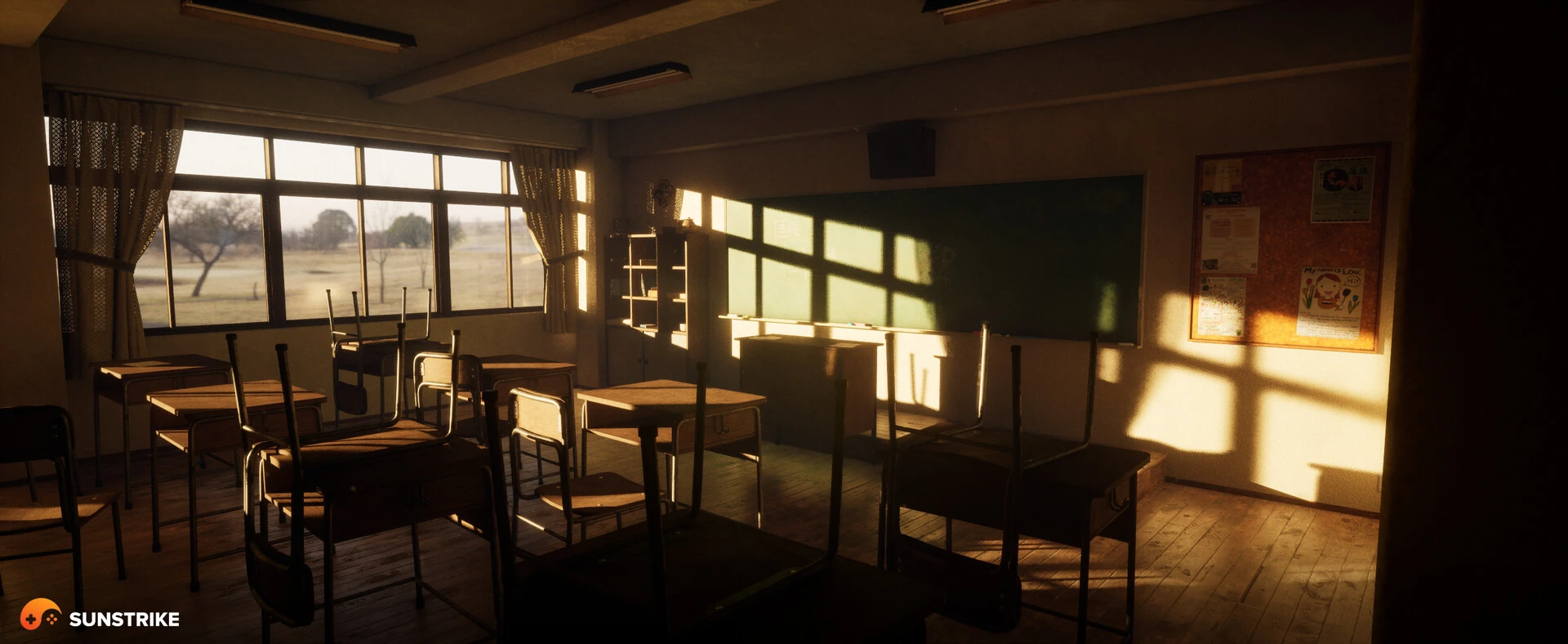 Realistic location design from Japanese Classroom