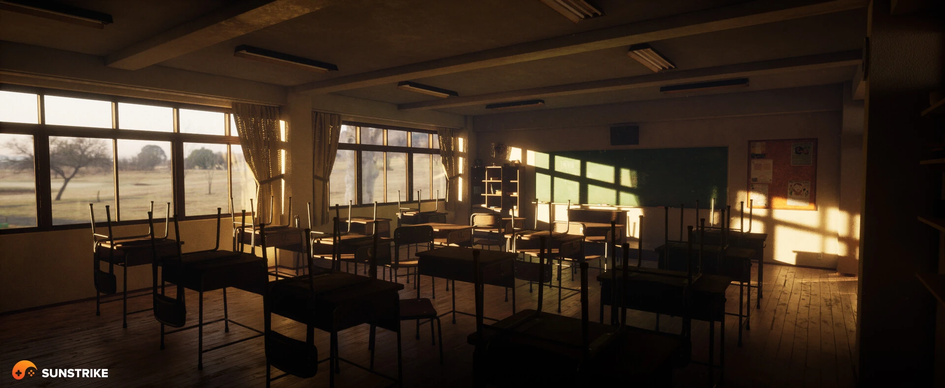 Environment scene from Japanese Classroom