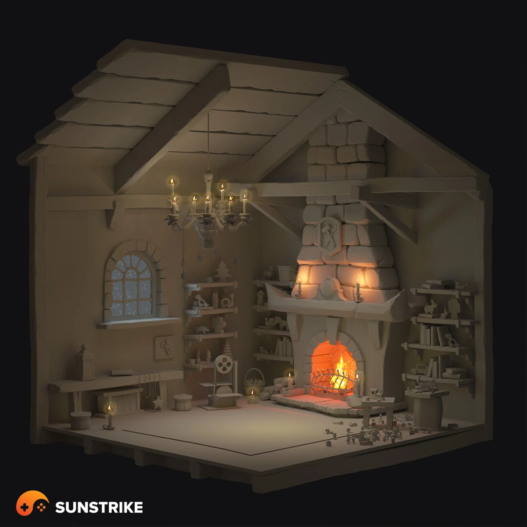 Stylized location design from Toy Workshop
