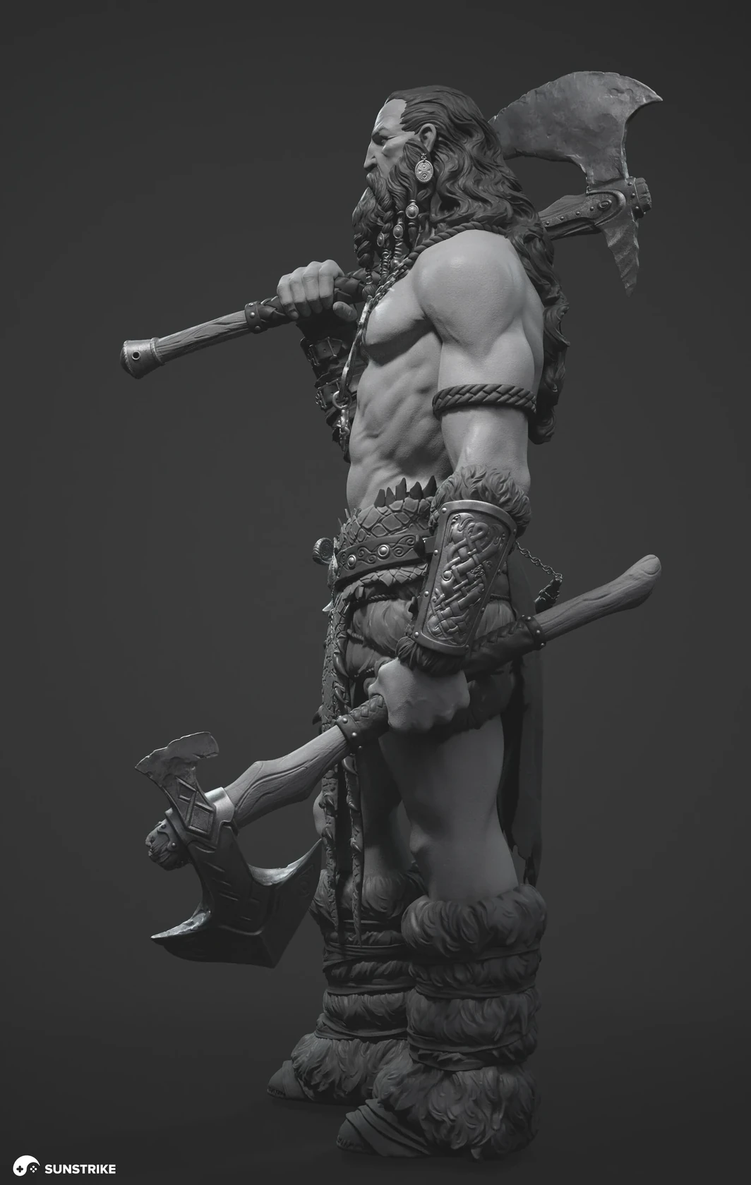 3D character production for Celtic Warrior