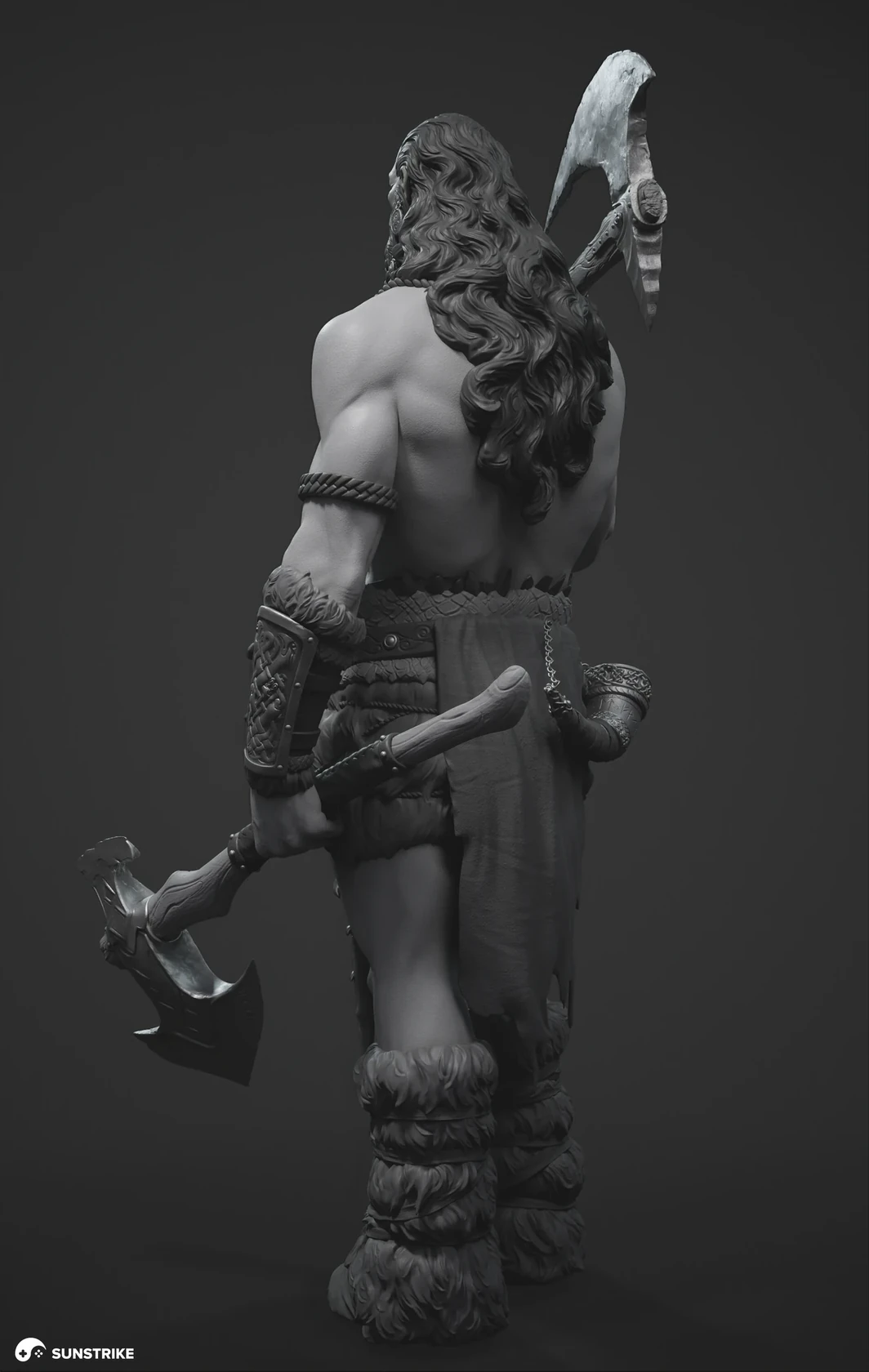 Realistic character design for Celtic Warrior