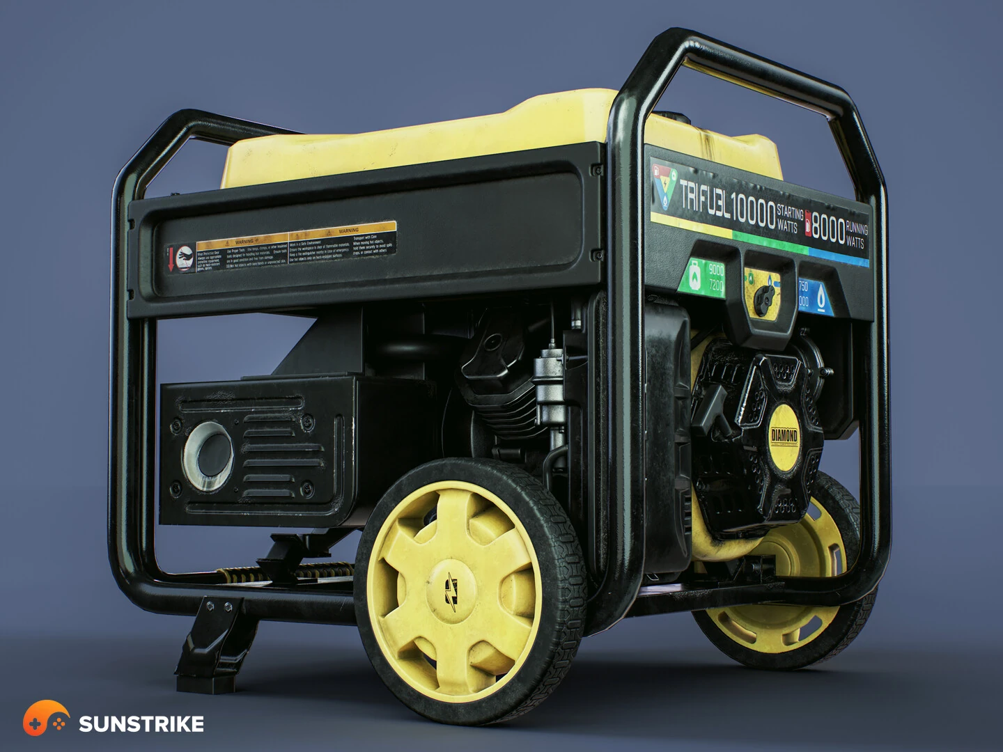 Game asset design from Gas Generator Model