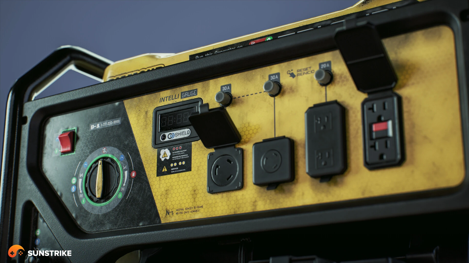 Realistic prop render for Gas Generator Model