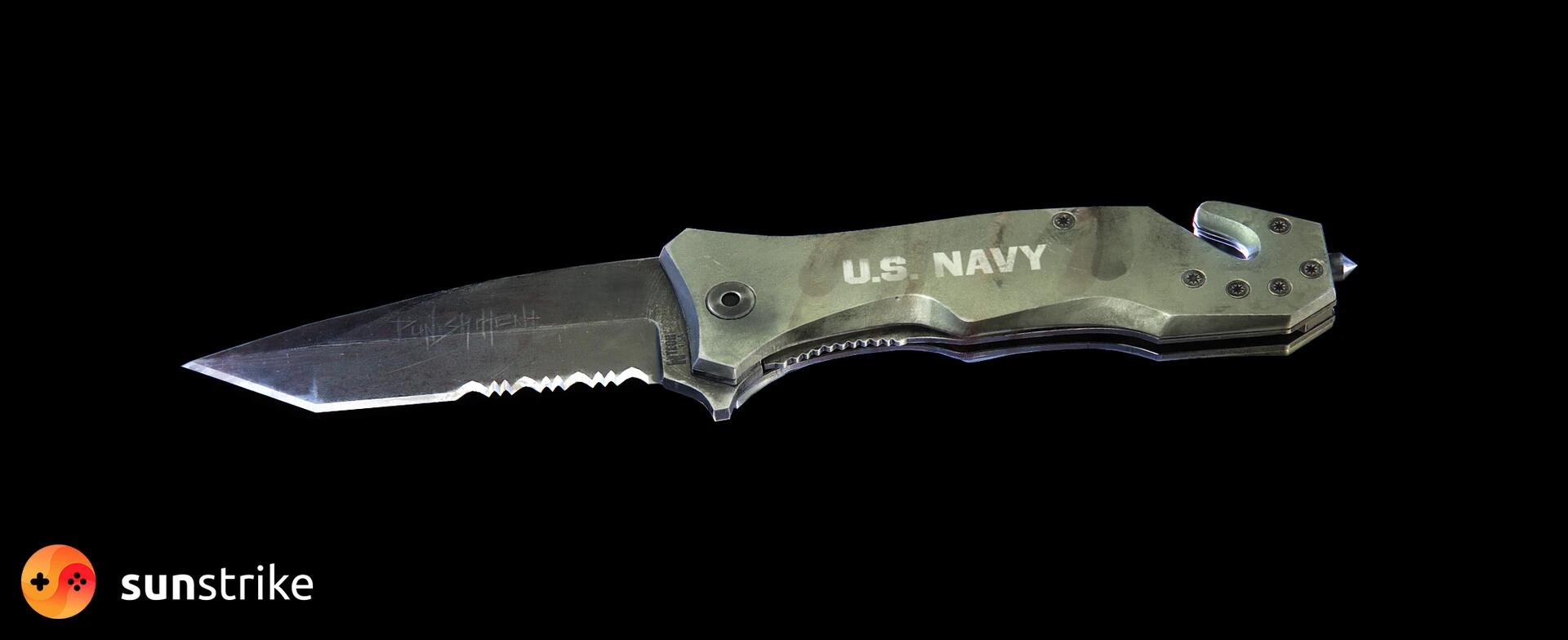 3D prop model for Navy Lock Back Knife