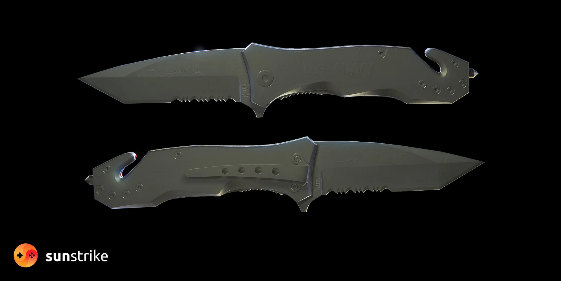 Asset turntable from Navy Lock Back Knife