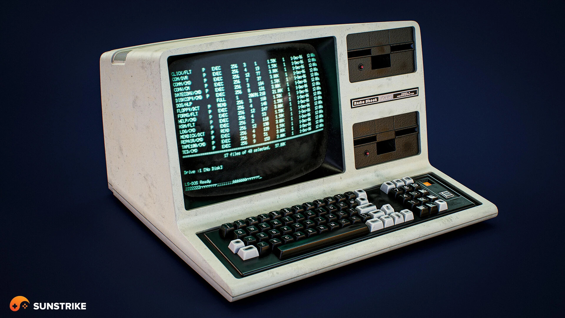 3D prop model for TRS-80 Computer