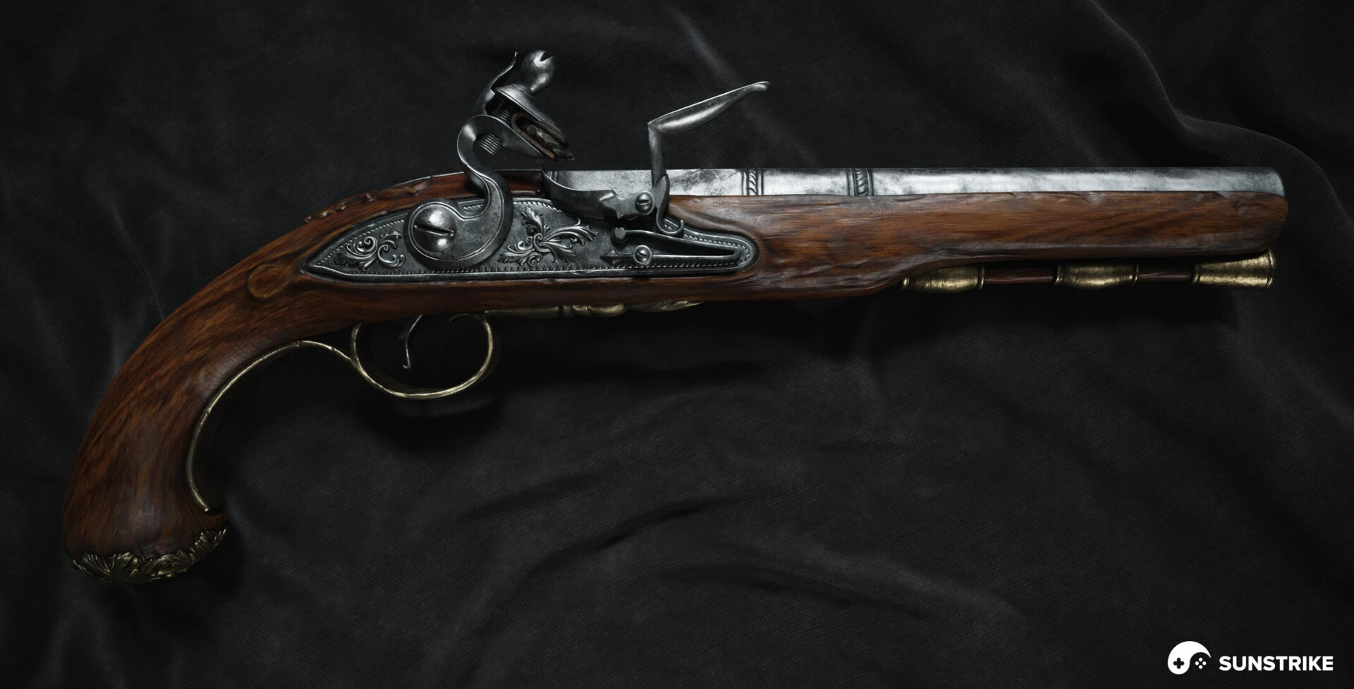 3D prop model for Victorian pistol