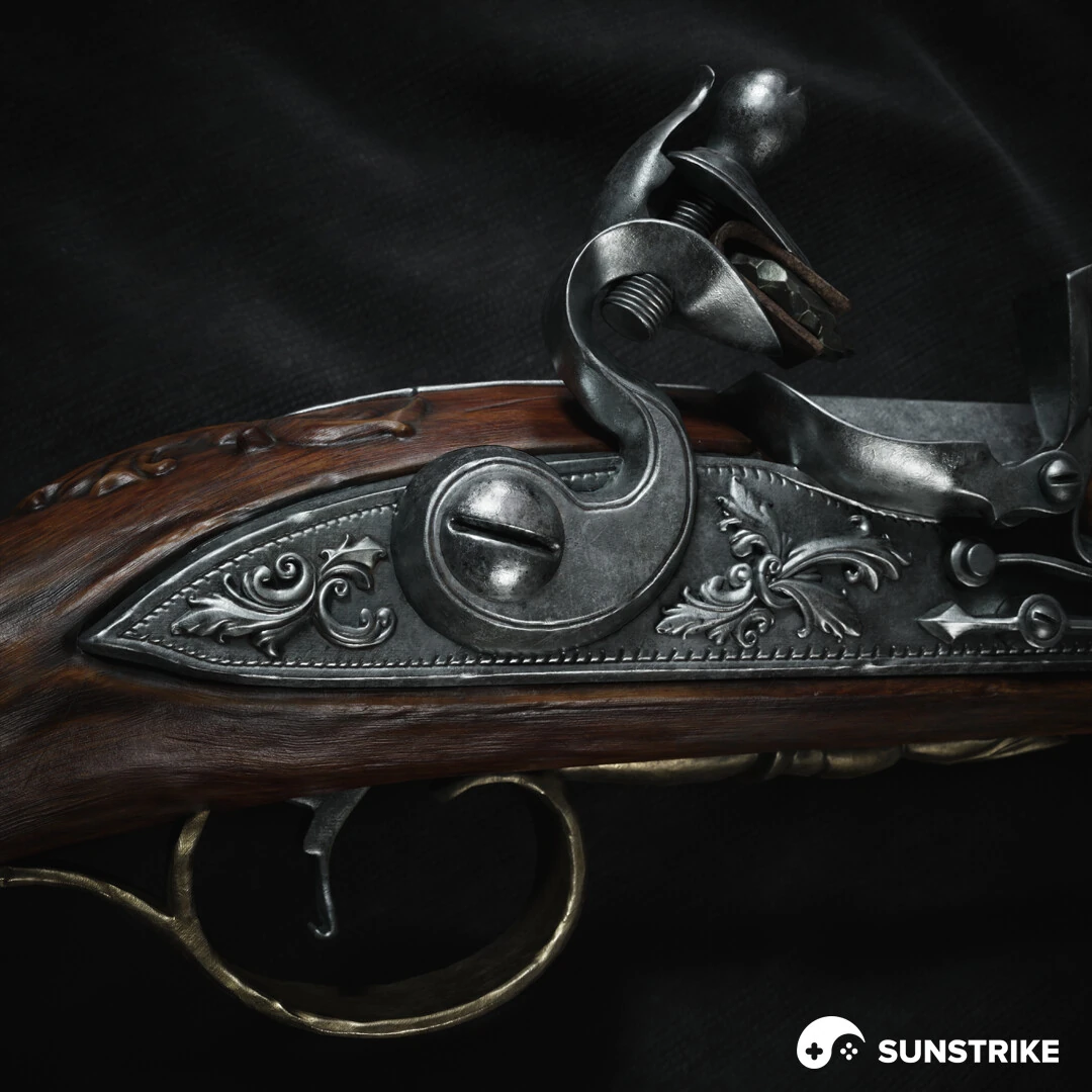 Production-ready prop for Victorian pistol