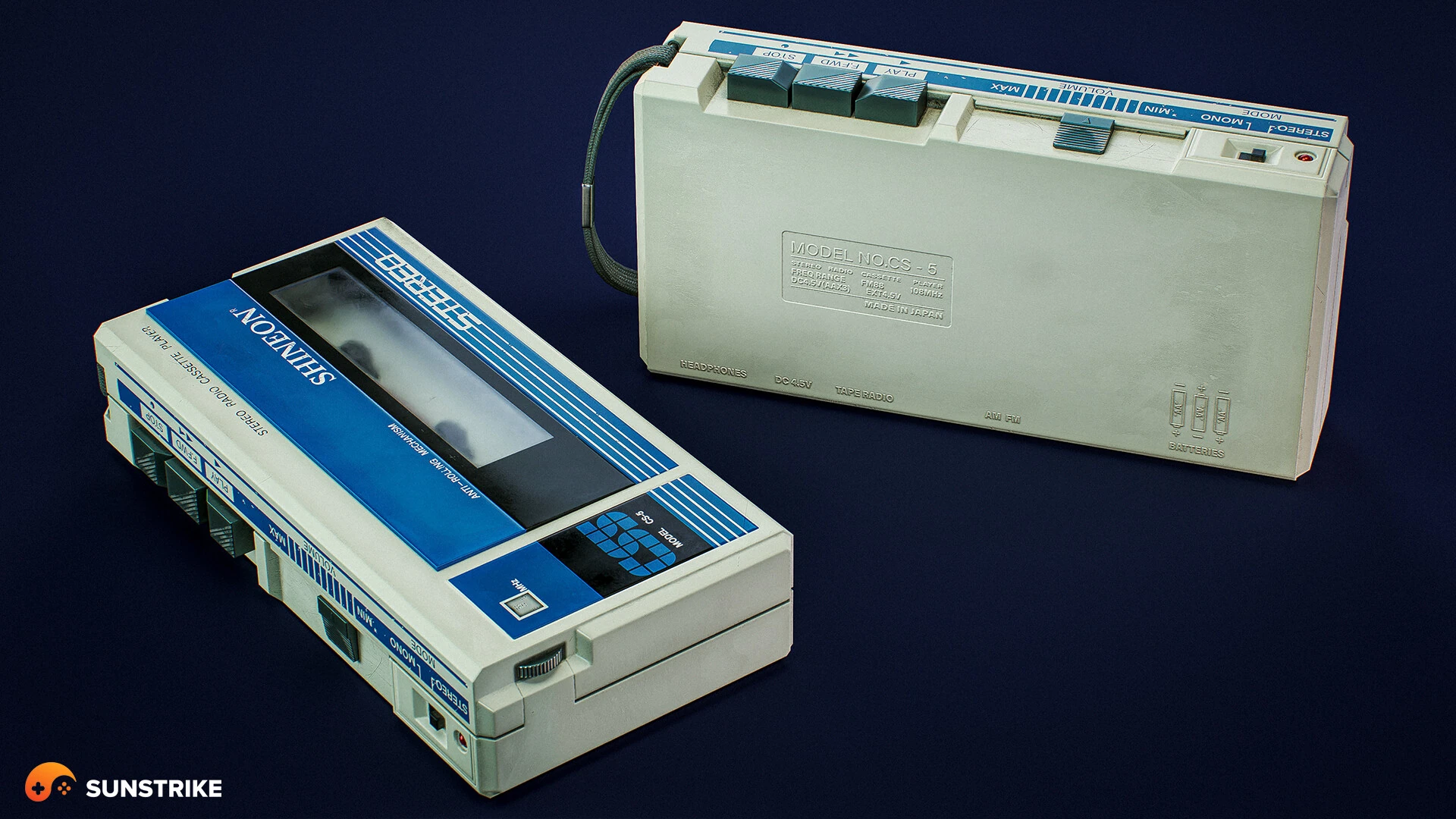 Realistic prop render for Cassette Player