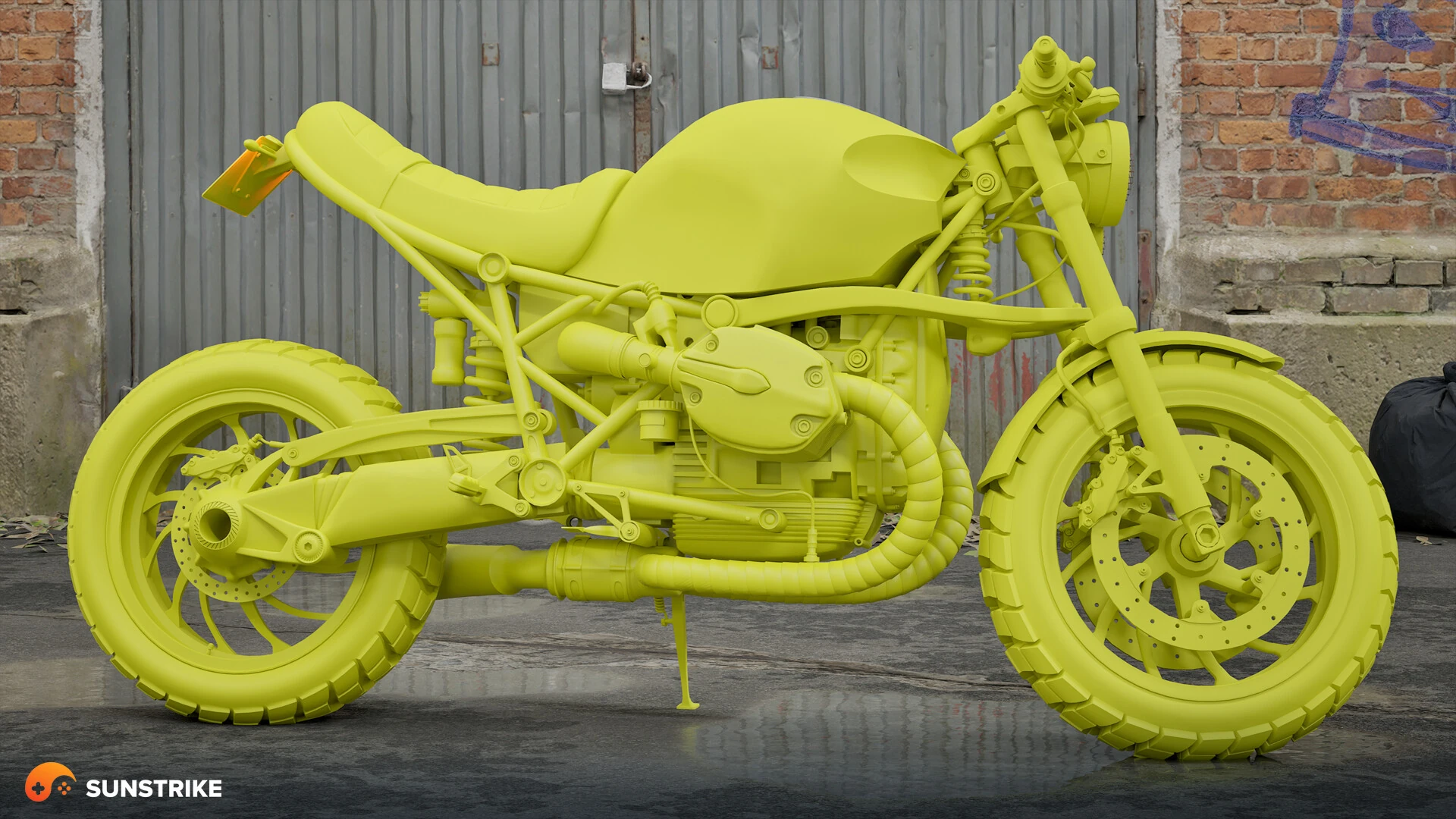 Realistic prop render for R 1200 GS