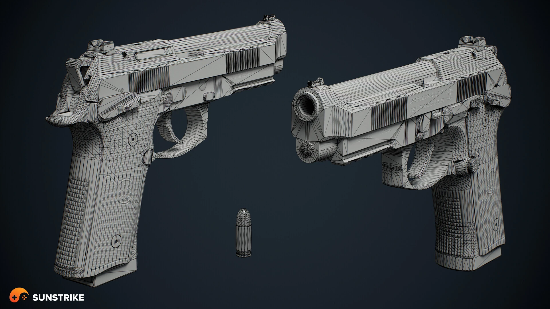 Production-ready prop for Beretta 92 Model