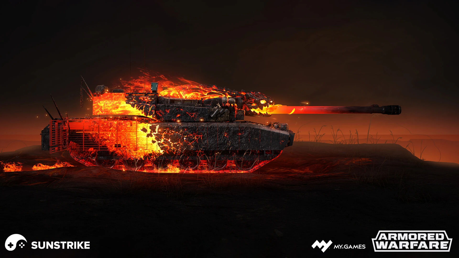 Video game ad visual for Wishlist: Armored Warfare