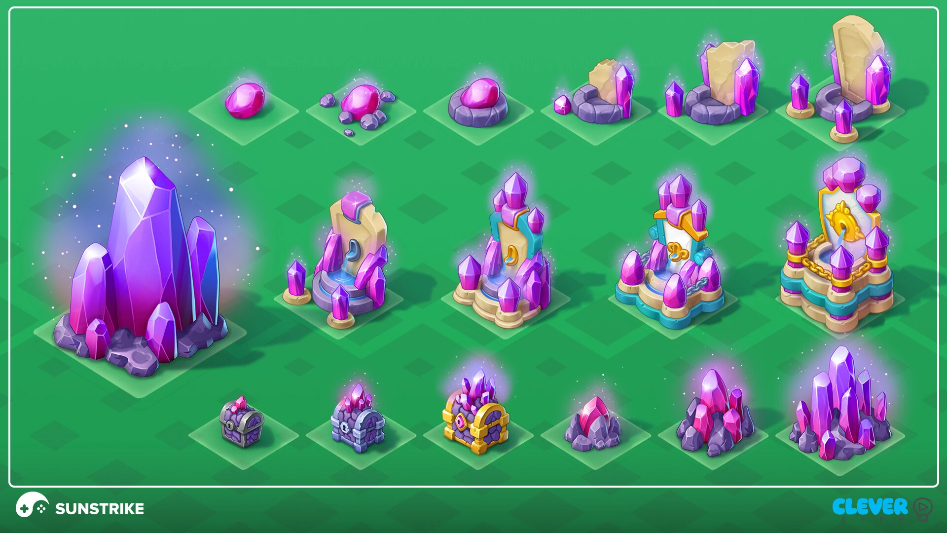Isometric scene from Cleverapps: Dragonia