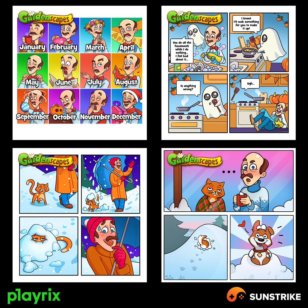 Campaign artwork for Playrix: Homescapes
