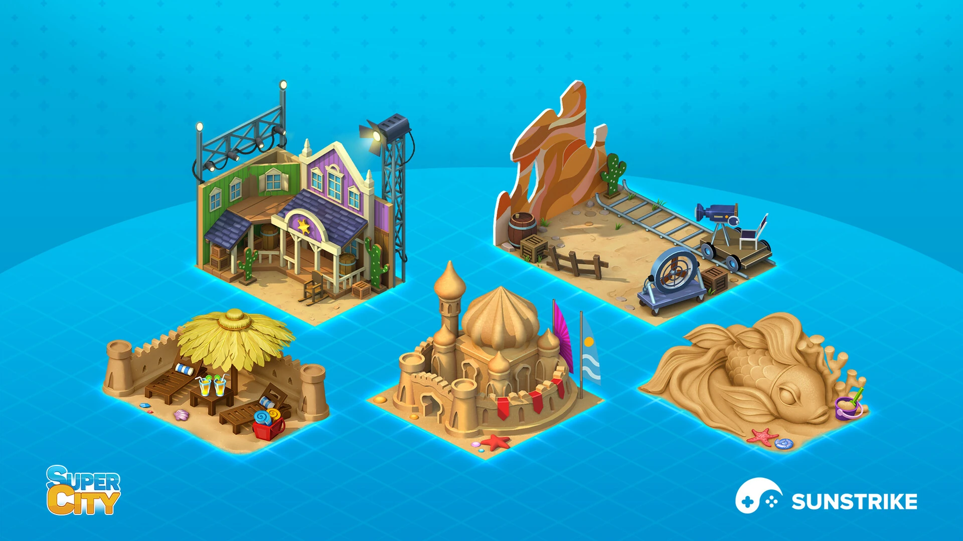 Isometric scene from PlayKot: SuperCity