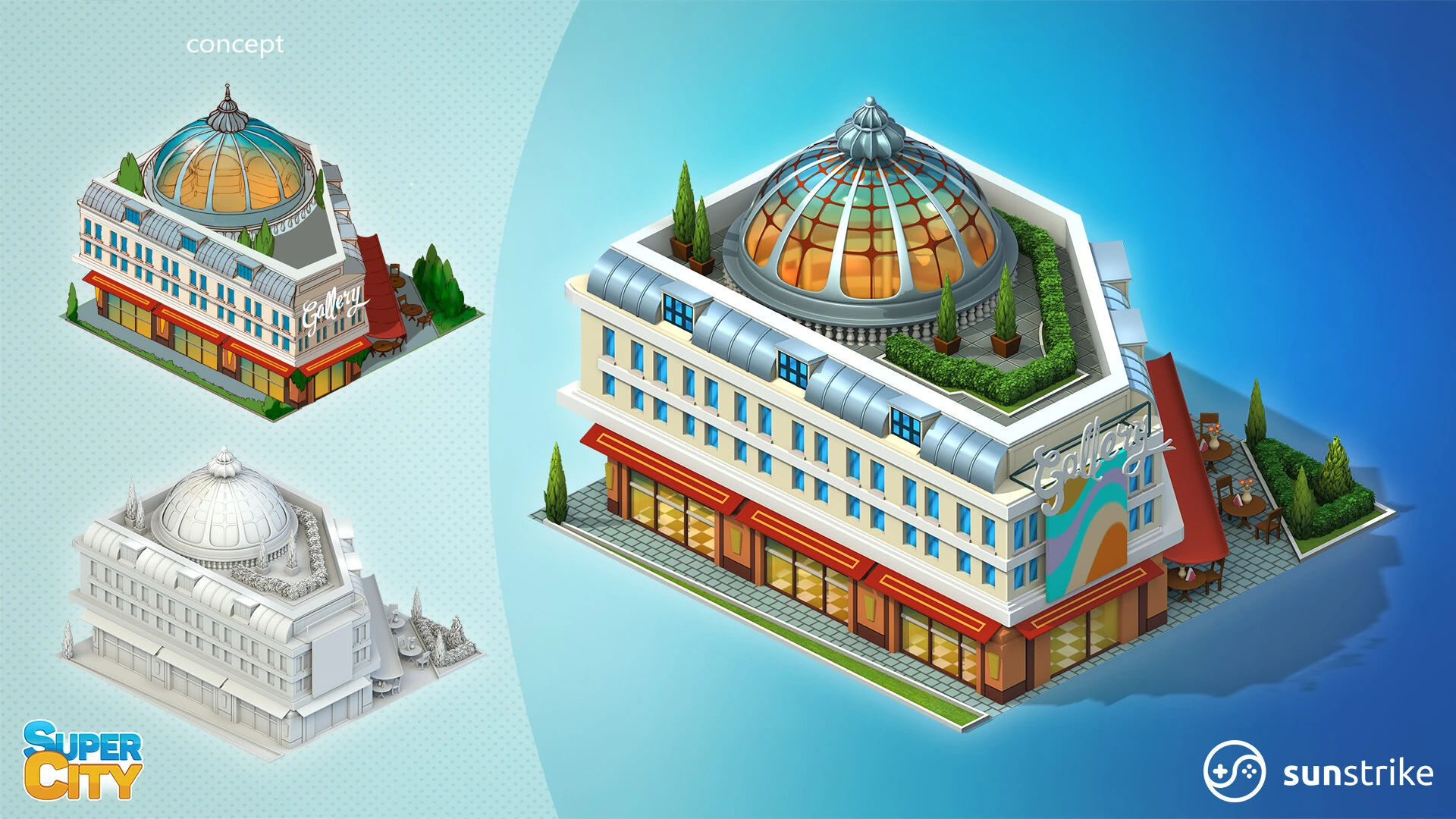 Isometric environment frame from PlayKot: SuperCity