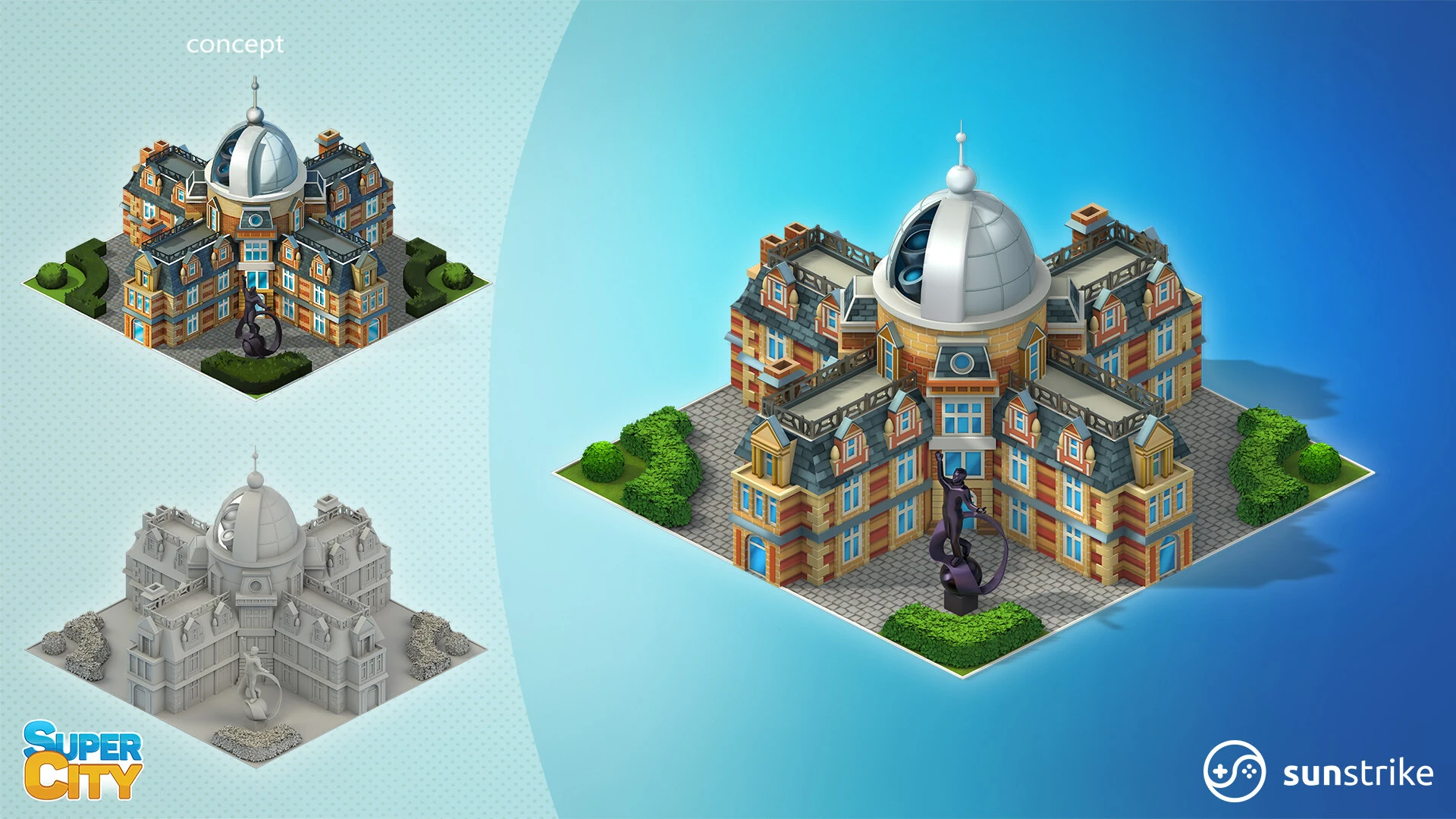 Isometric scene from PlayKot: SuperCity
