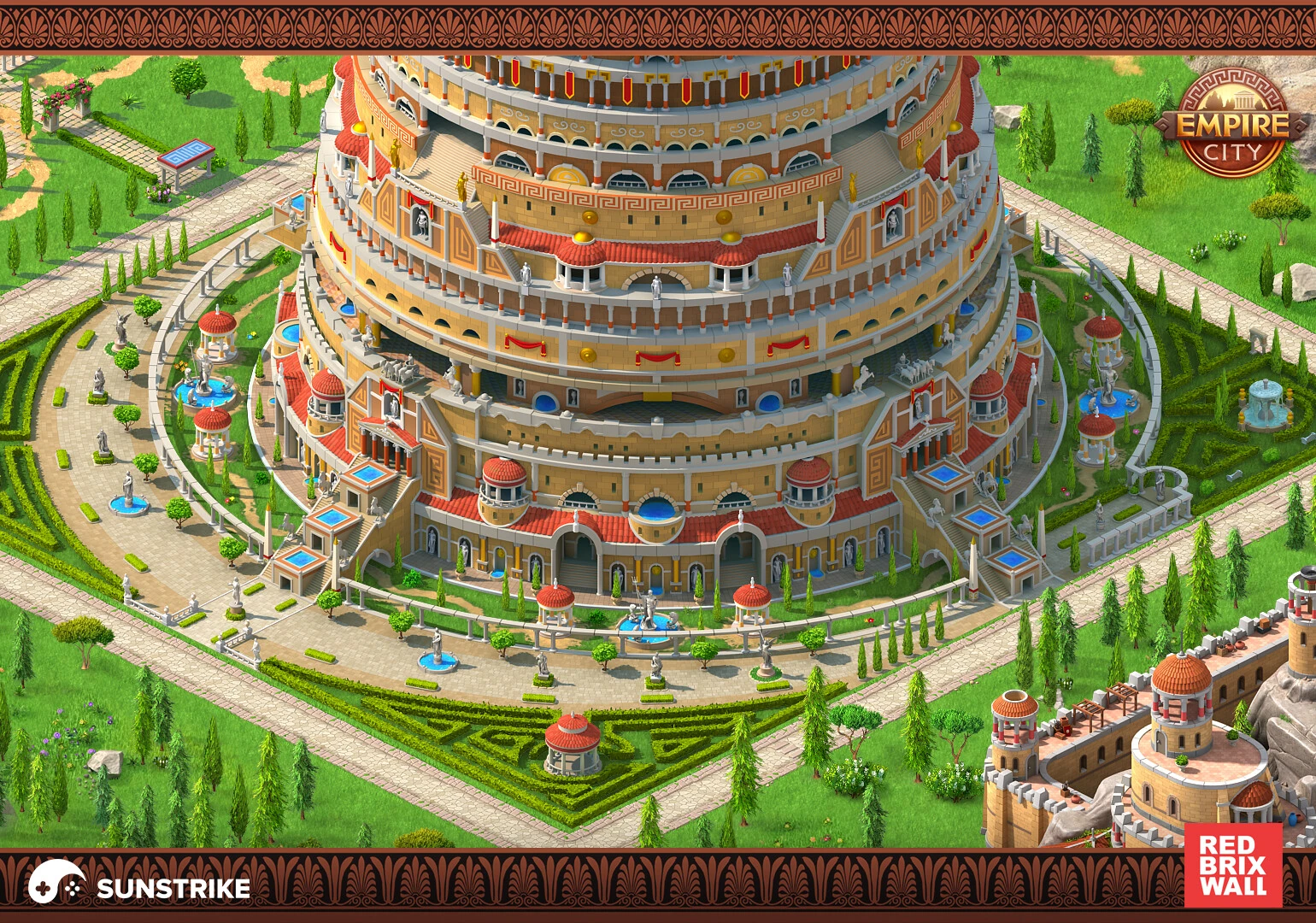 Isometric environment frame from Red Brix Wall: Empire City