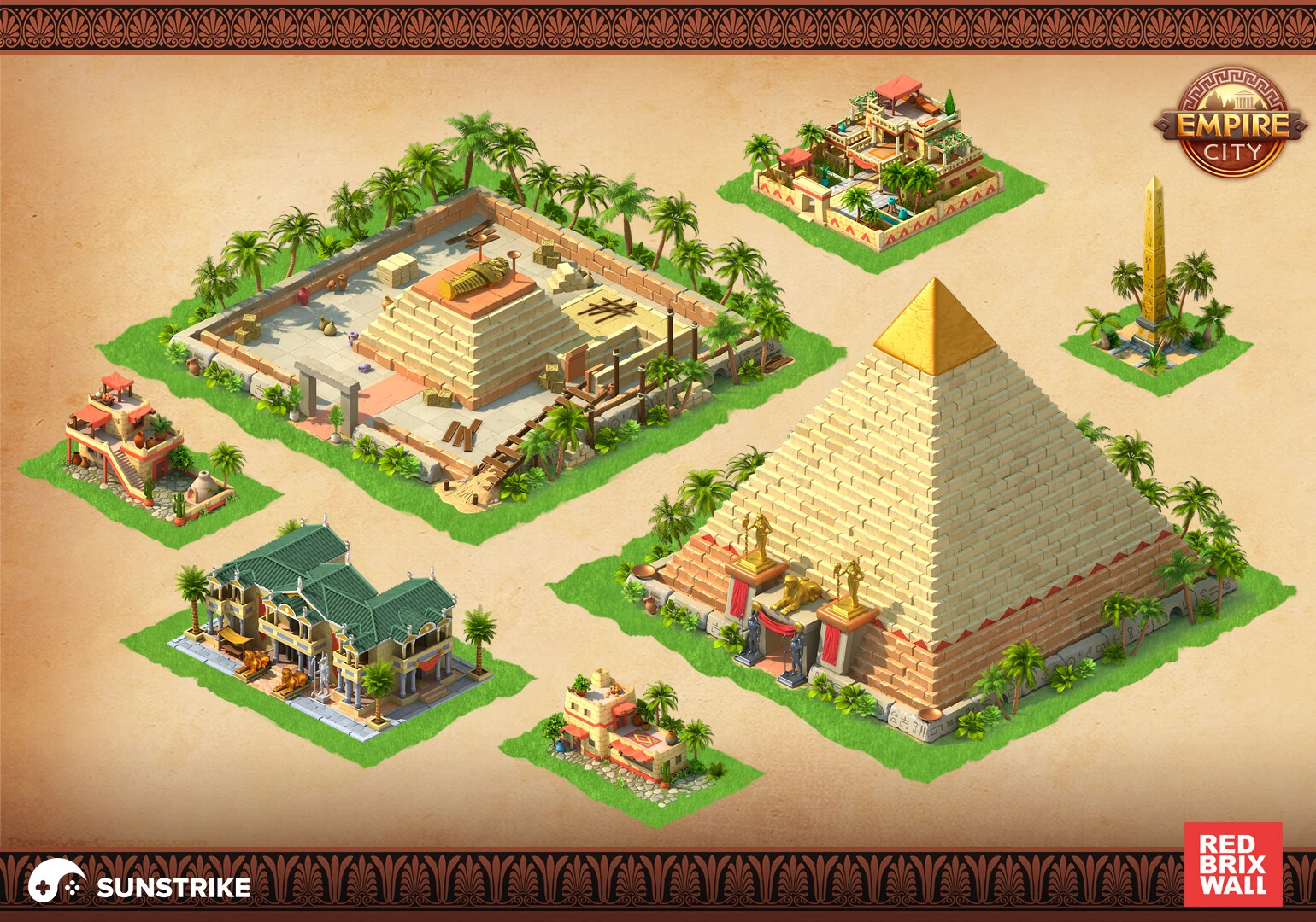 Isometric environment frame from Red Brix Wall: Empire City