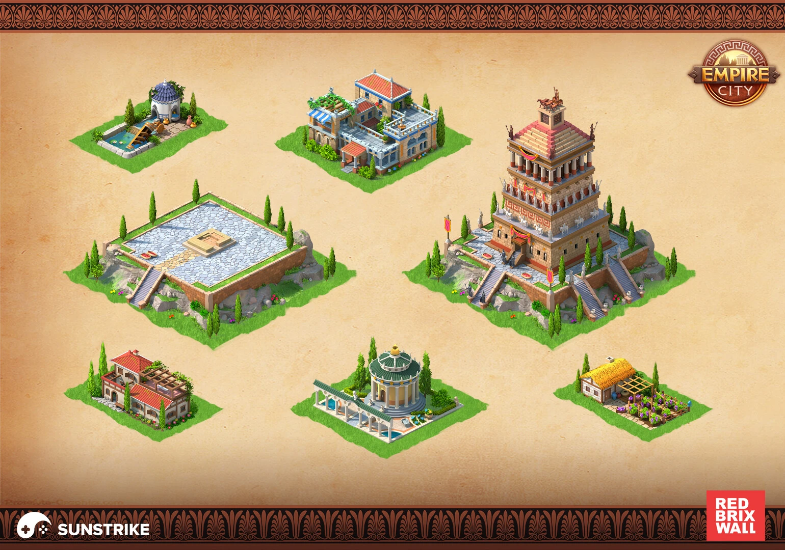 Isometric environment frame from Red Brix Wall: Empire City