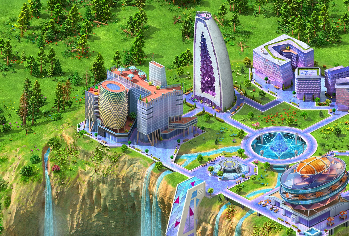 Isometric location design for Social Quantum: Megapolis