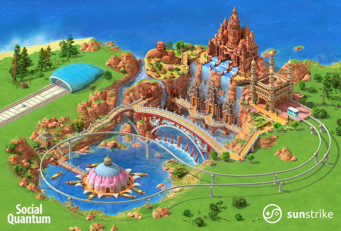 Isometric location design for Social Quantum: Megapolis