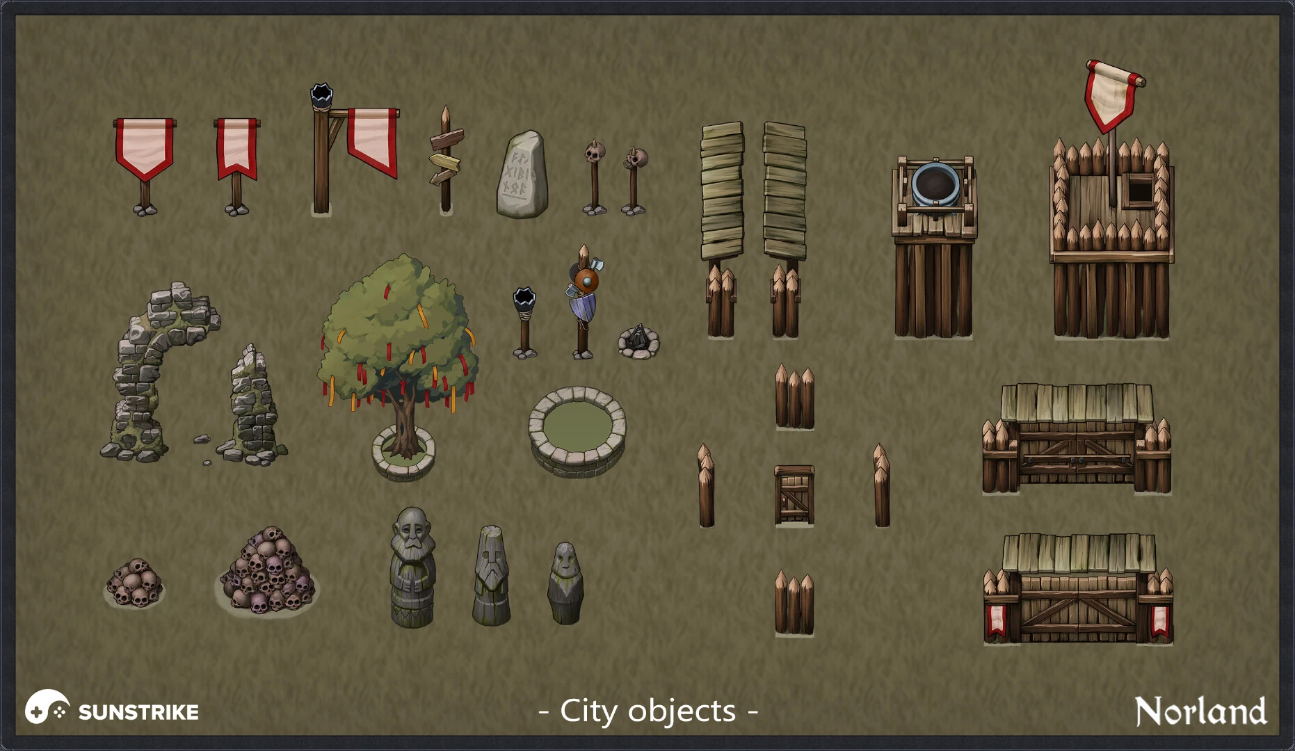 Isometric environment frame from Long Jaunt Studio: Norland