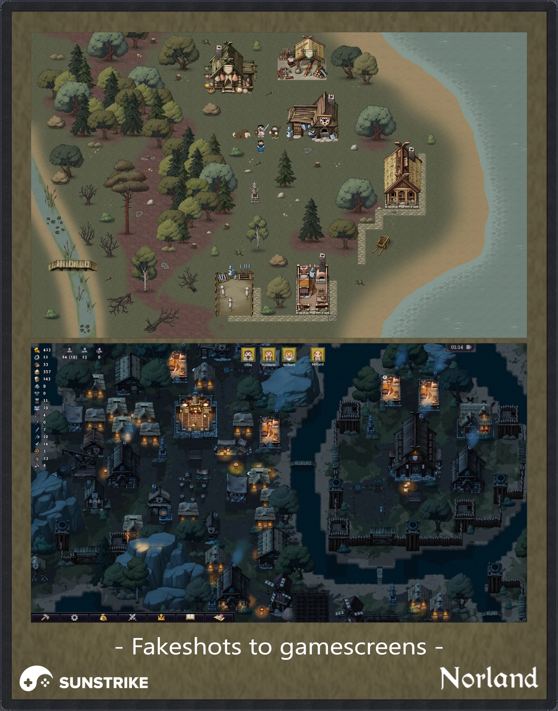 Isometric game level for Long Jaunt Studio: Norland