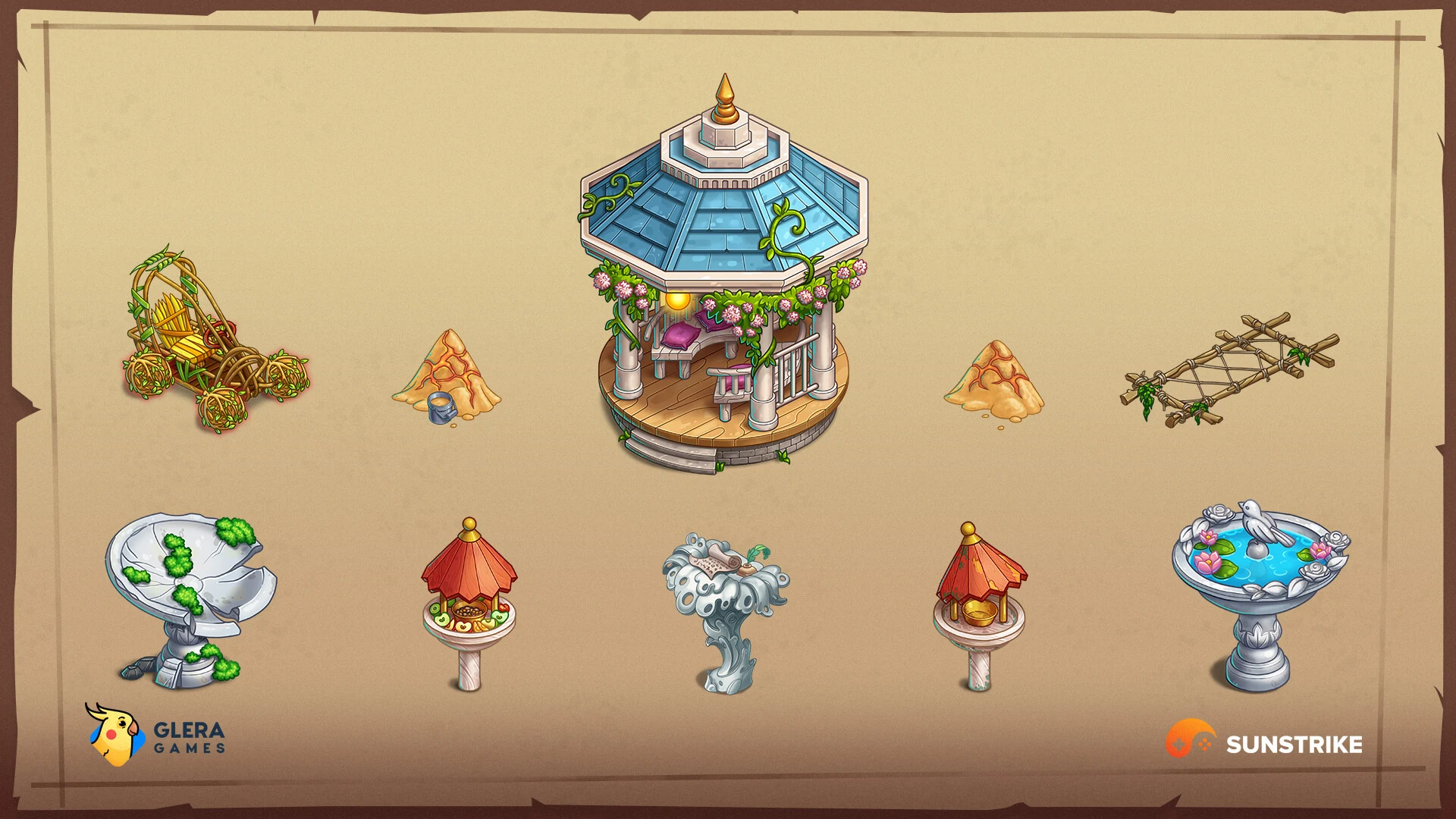Isometric game level for Glera Games: Treasure Quest