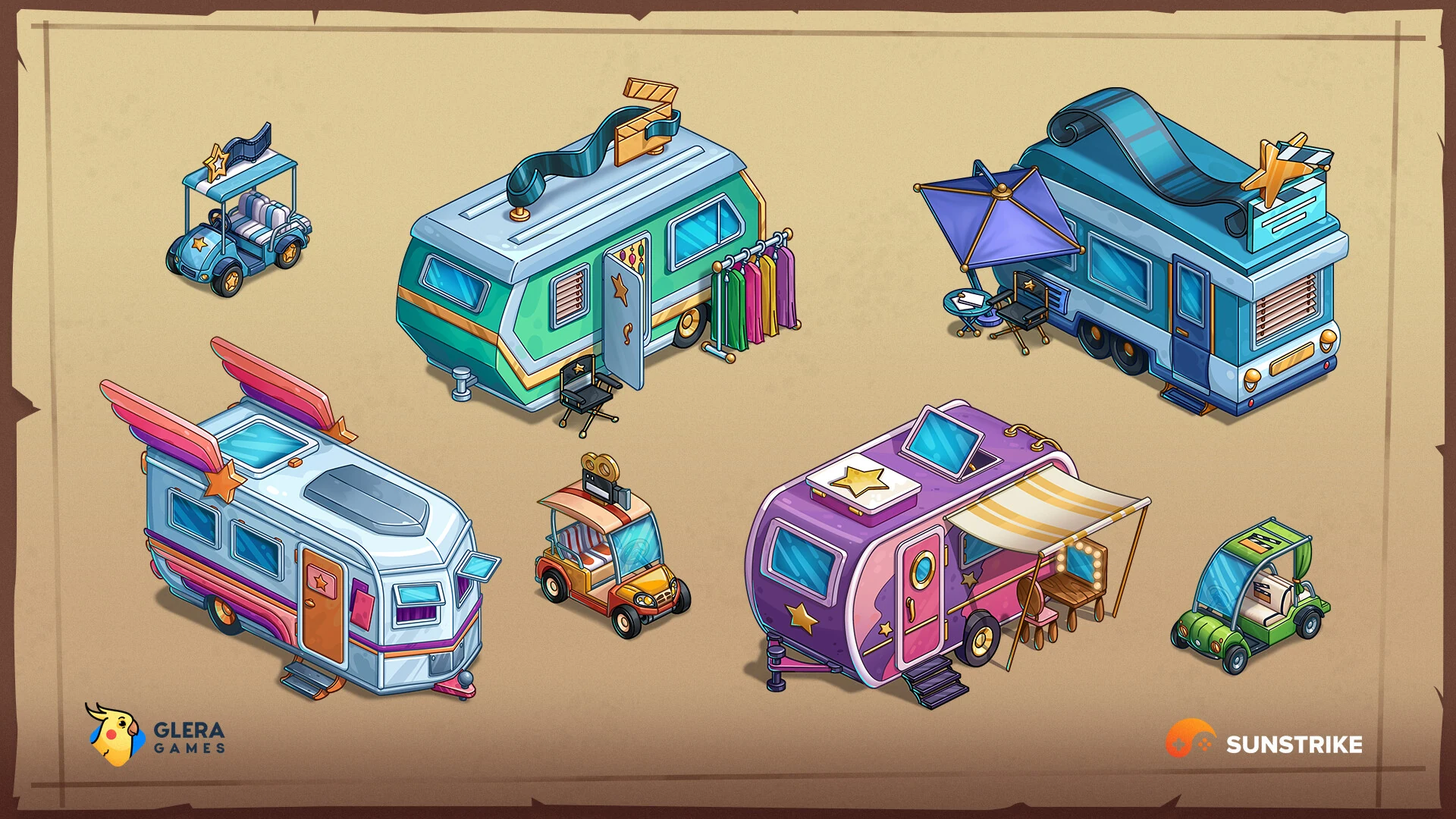 Isometric game level for Glera Games: Treasure Quest