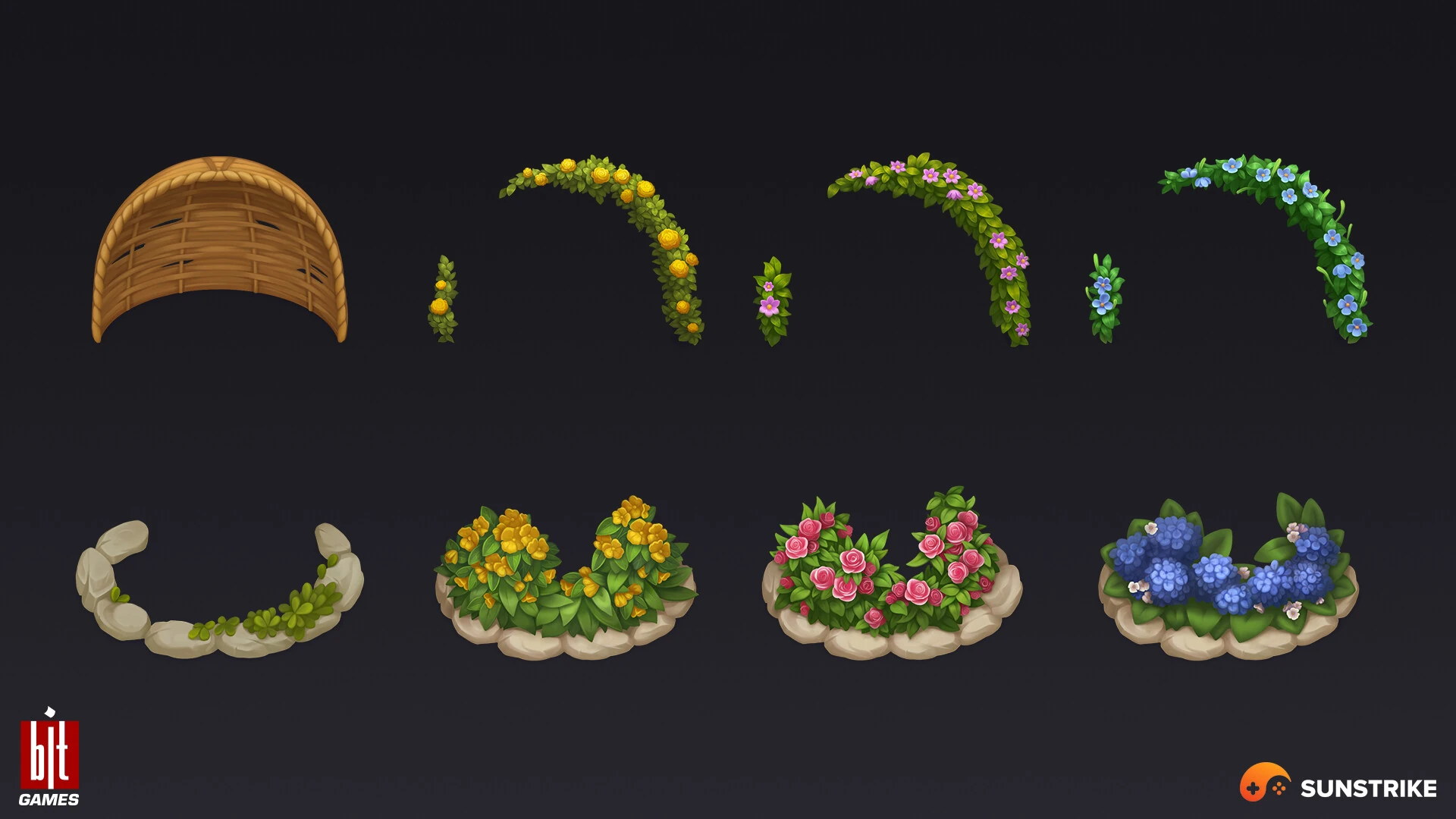 Isometric game level for BIT.GAMES: Storyngton Hall