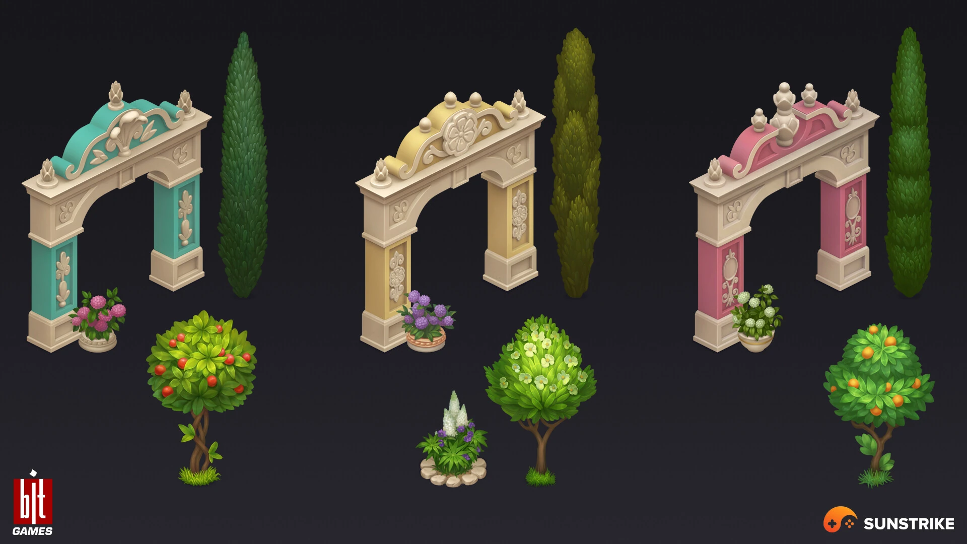 Isometric environment frame from BIT.GAMES: Storyngton Hall