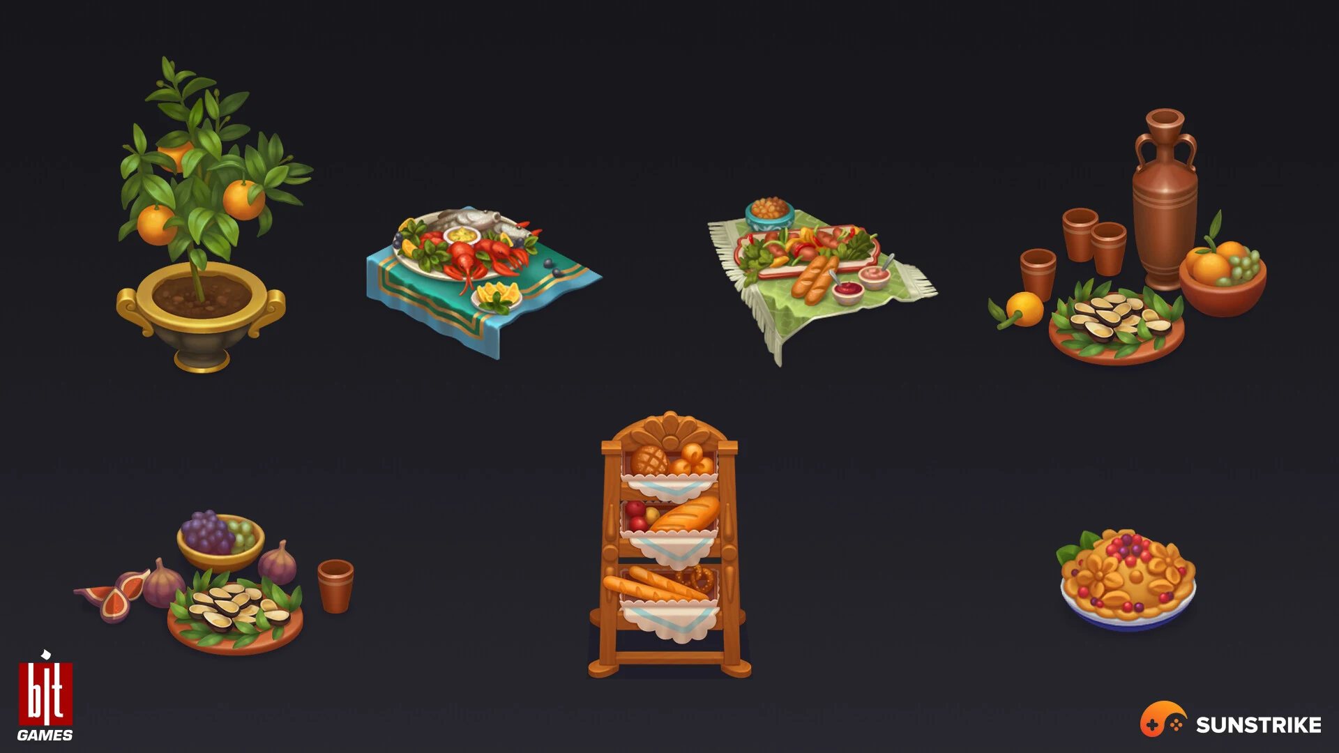 Isometric location design for BIT.GAMES: Storyngton Hall