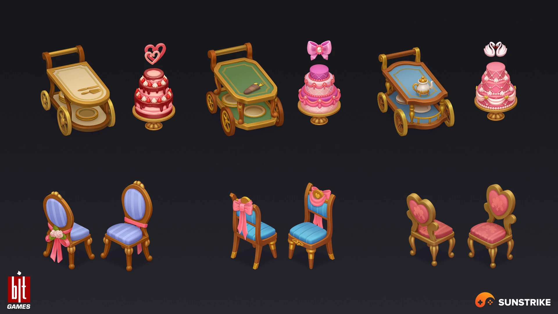 Isometric environment art for BIT.GAMES: Storyngton Hall