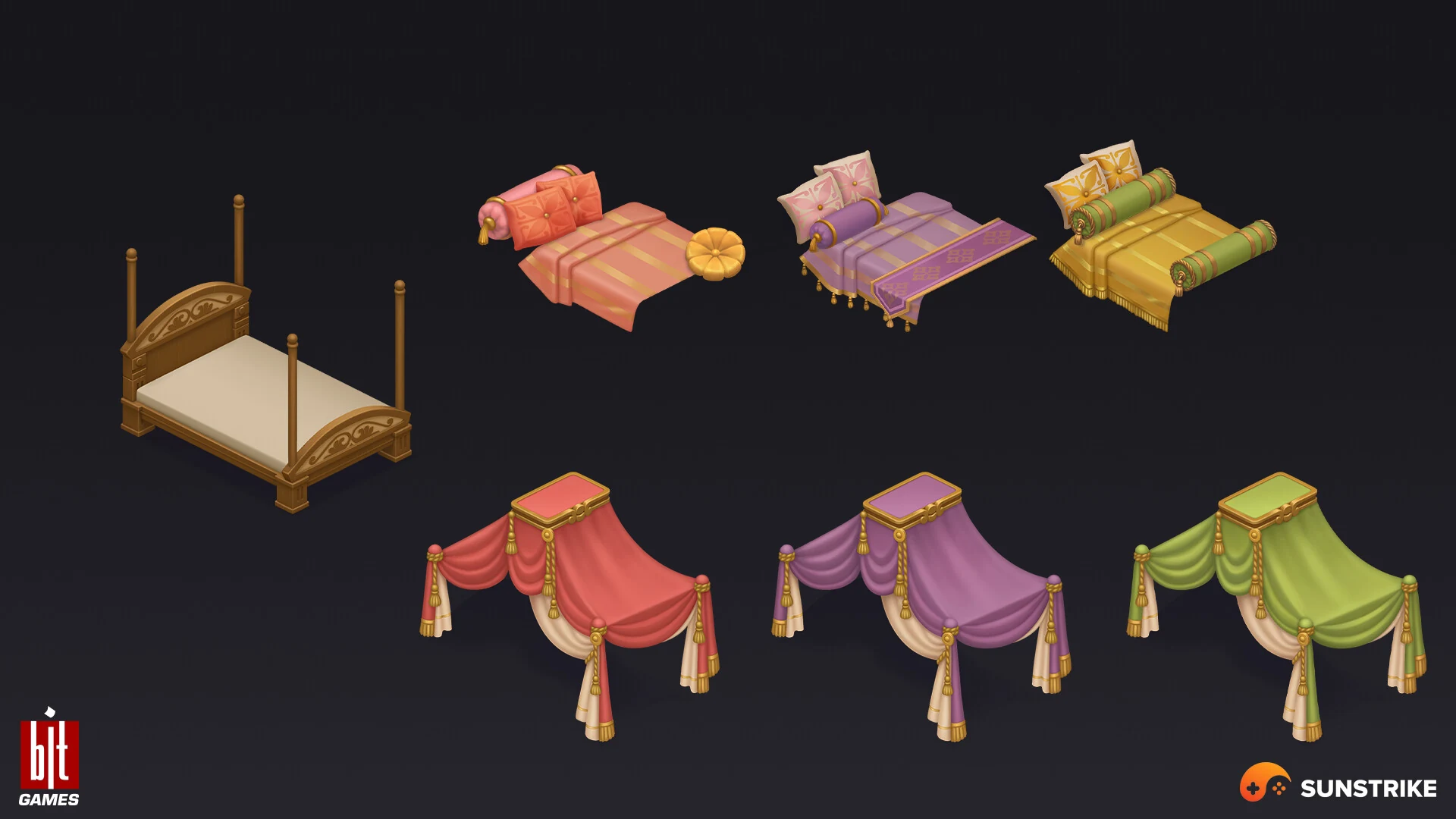 Isometric game level for BIT.GAMES: Storyngton Hall