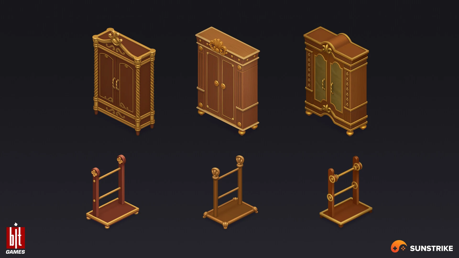 Isometric environment frame from BIT.GAMES: Storyngton Hall