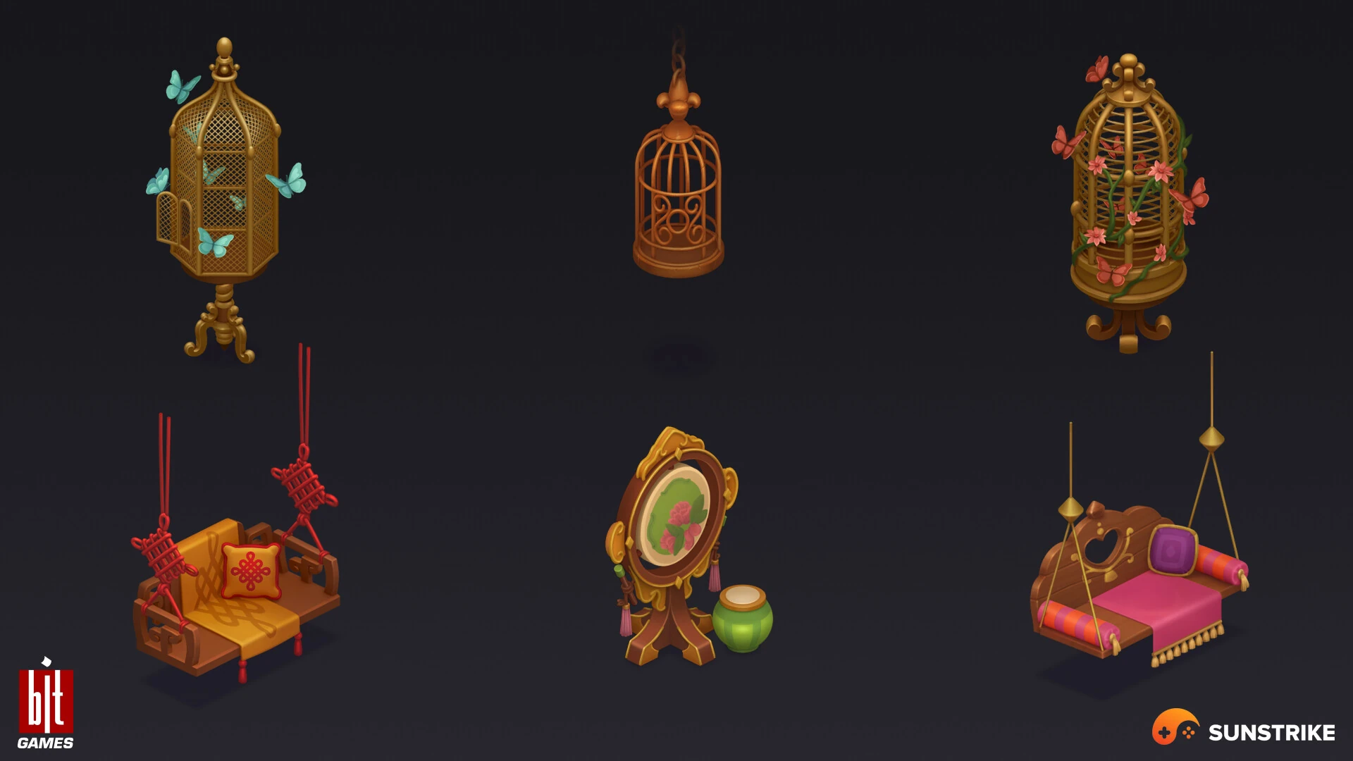 Isometric environment art for BIT.GAMES: Storyngton Hall